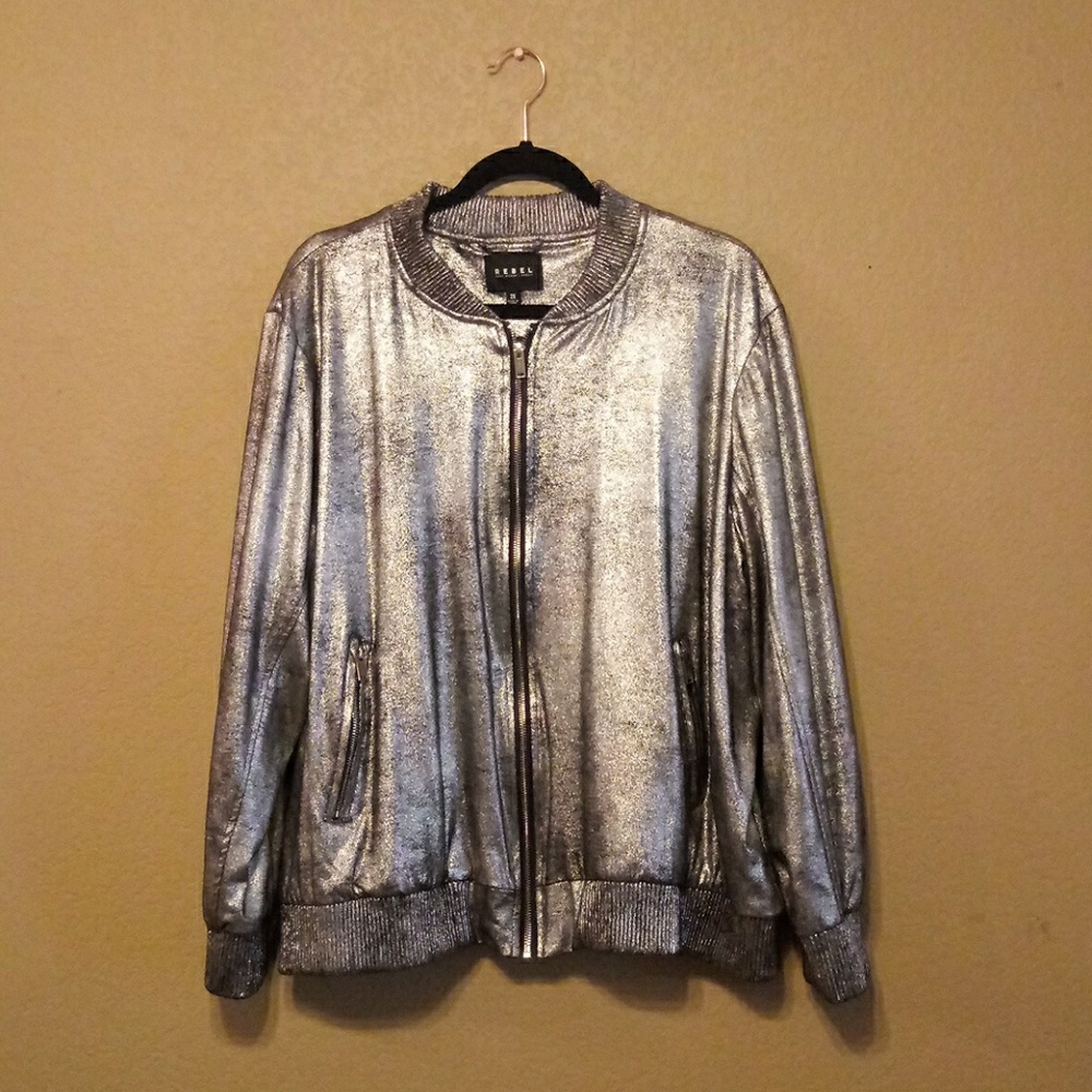 Rebel Wilson X Angels Metallic Bomber Jacket (LNC)